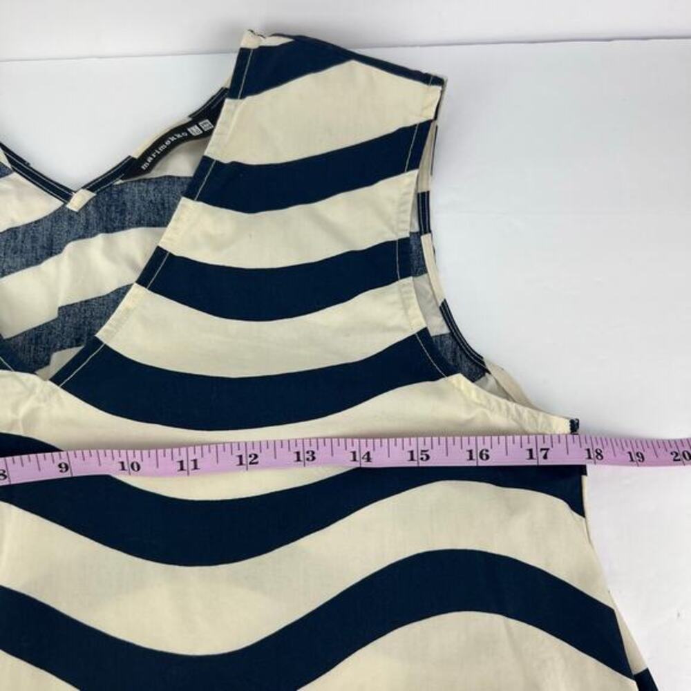 UNIQLO x Marimekko Striped‎ V-neck Sleeveless Flared Oversized Midi Dress S - Picture 10 of 11